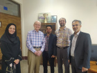 بازدید آقای دکتر پرویز جبه دار مارالانی استاد ممتاز دانشگاه تهران از دانشگاه کاشان