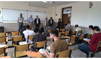 بازدید آقای دکتر پرویز جبه دار مارالانی استاد ممتاز دانشگاه تهران از دانشگاه کاشان